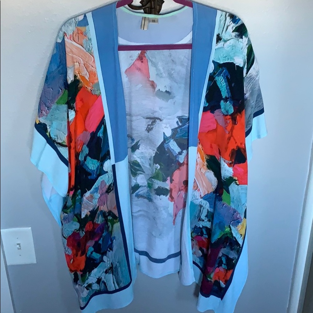 Anthropology Multicolored Kimono